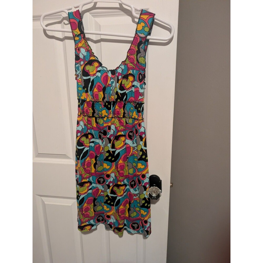 Rare Find Disney Parks Authentic Original Adult M Colorful Mickey Mouse Dress